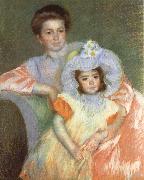 Mary Cassatt Reine Lefebvre and Margot oil painting artist